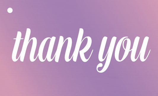 Thank You Gift Tags (pack of 5)
