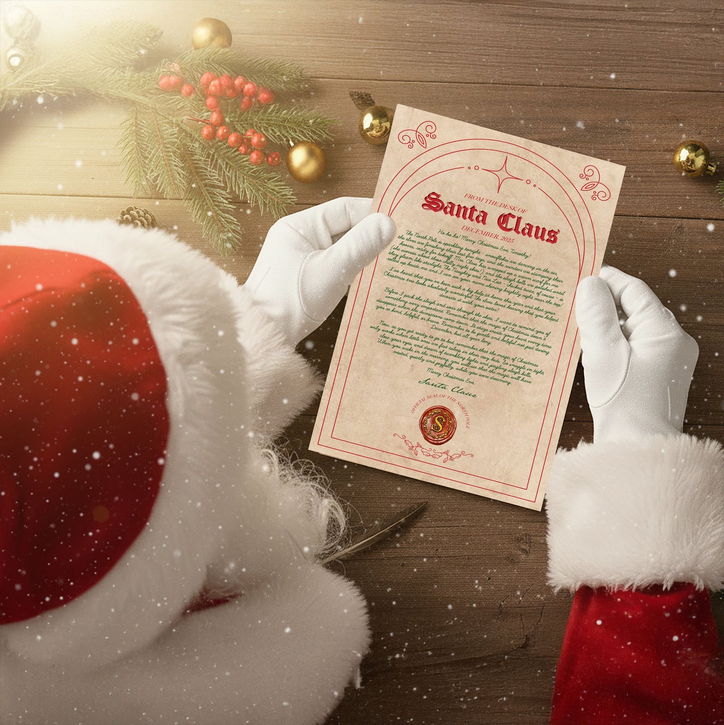 Letter From Santa - Mrs Claus' Cookie Corner
