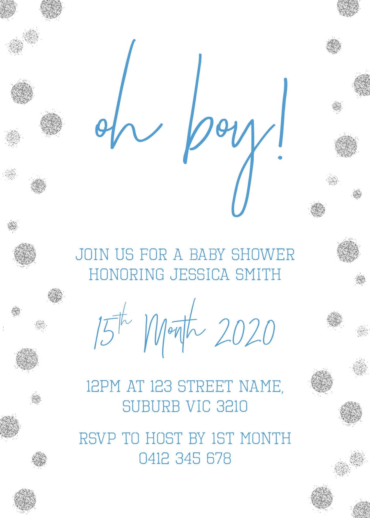 Oh Baby! Baby Shower Invitation